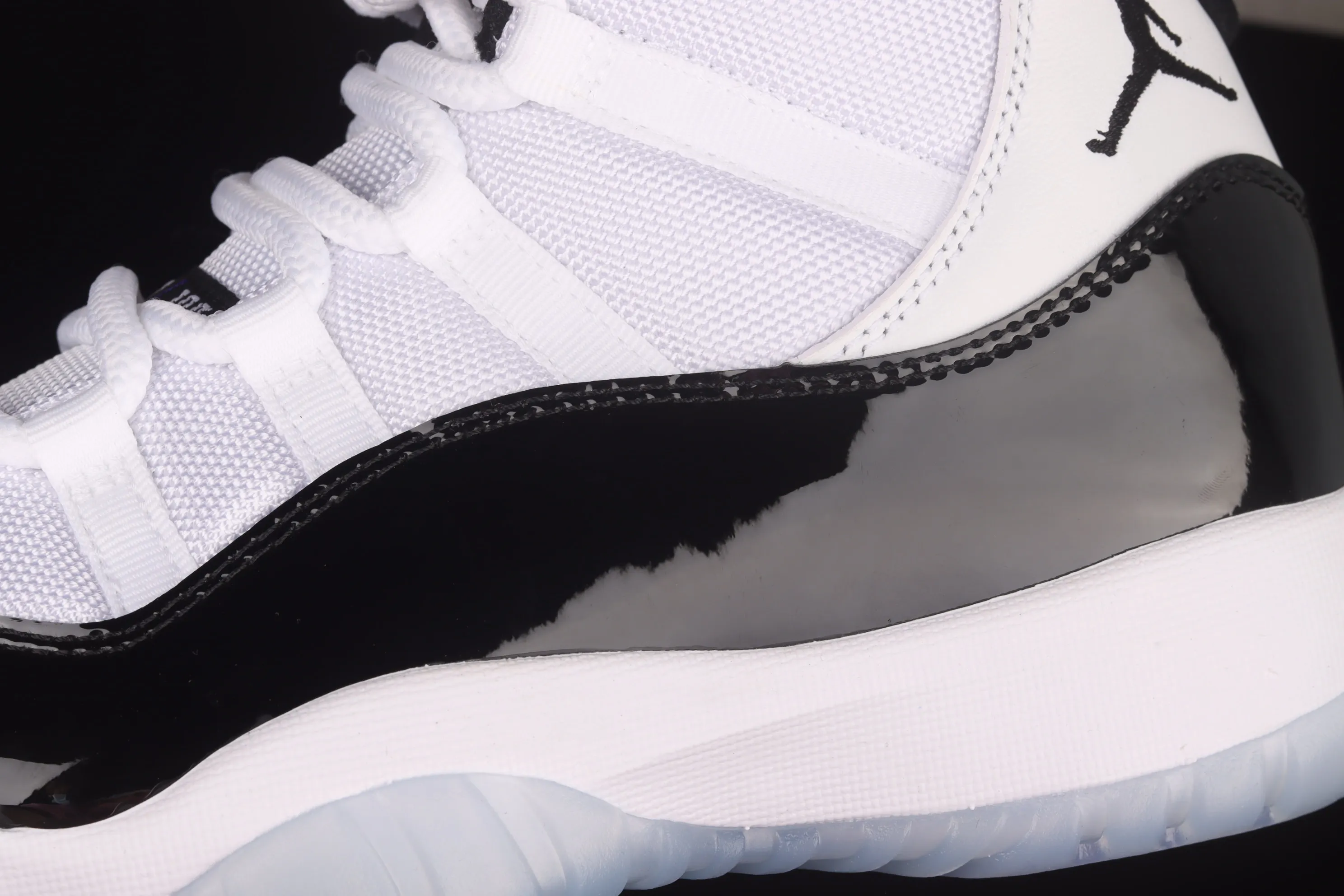 All categories Air Jordan Jordan series basketball shoes Air Jordan 11 F version Air Jordan 11Concord aj11 Concord black and white replica basketball shoes 378037-100